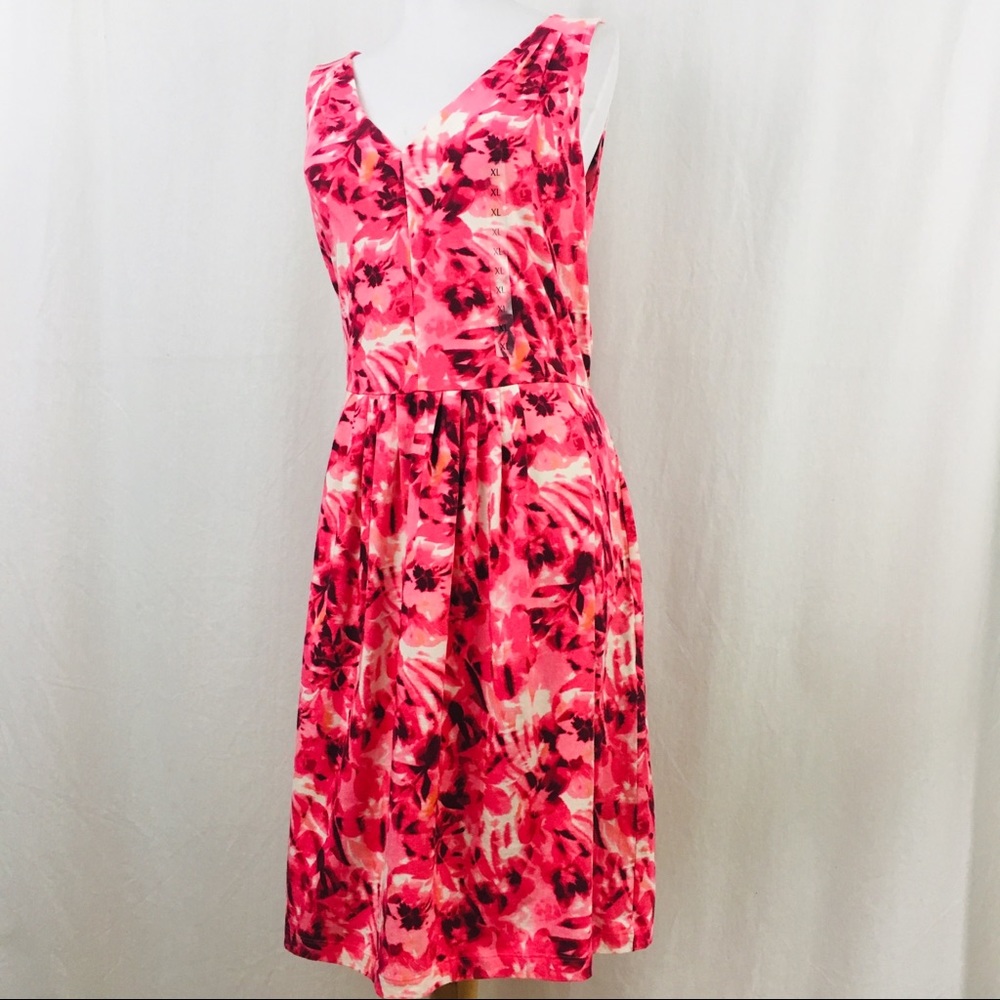 Jones New York Summer June Dress XL Pink NWT